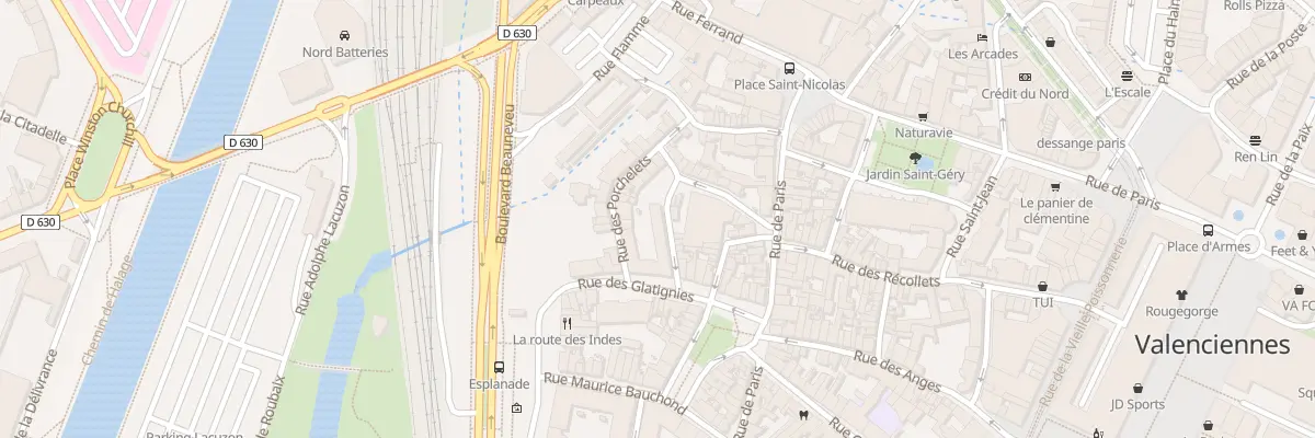 Plan du 9 Rue des Mauriennes à Valenciennes