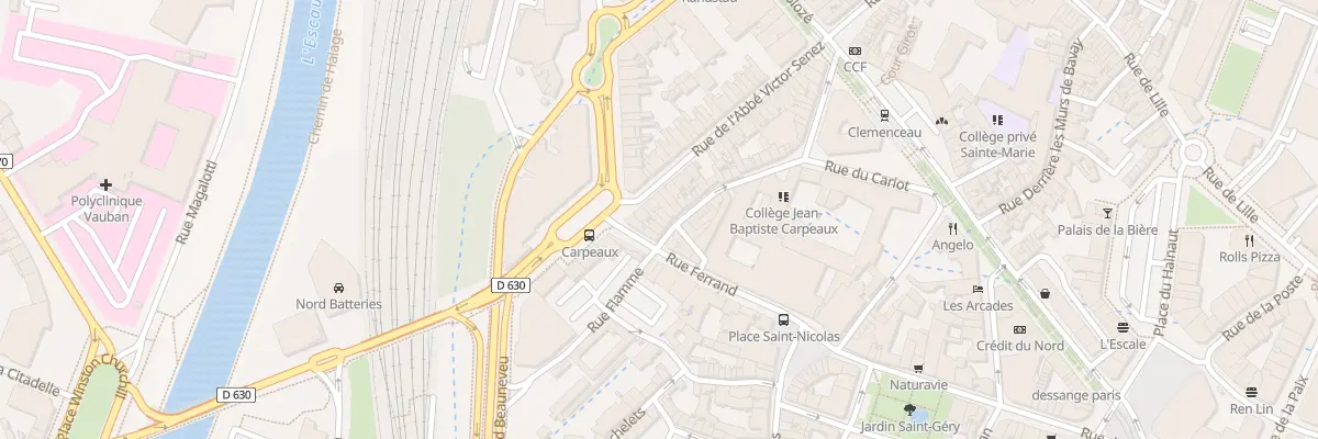 Plan du 64 Rue Edmond Membre à Valenciennes