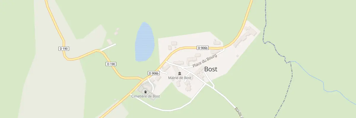 Plan du 1 Pl du Bourg à Bost