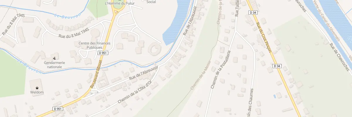 Plan du 59 Rue de l’Abreuvoir à Clamecy