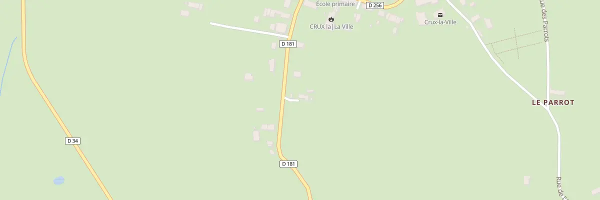 Plan du 5 Rte des Comtes de Damas à Crux-la-Ville
