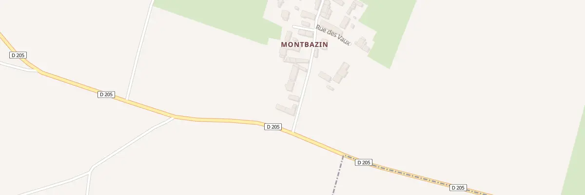 Plan du 7 Rue des Pentes de Montbazin à Courboin