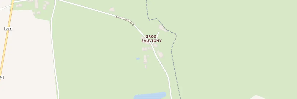 Plan du 5 Gros Sauvigny à Anlezy