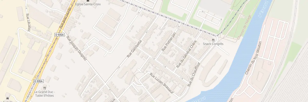 Plan du 44 Rue Duponchel à Valenciennes