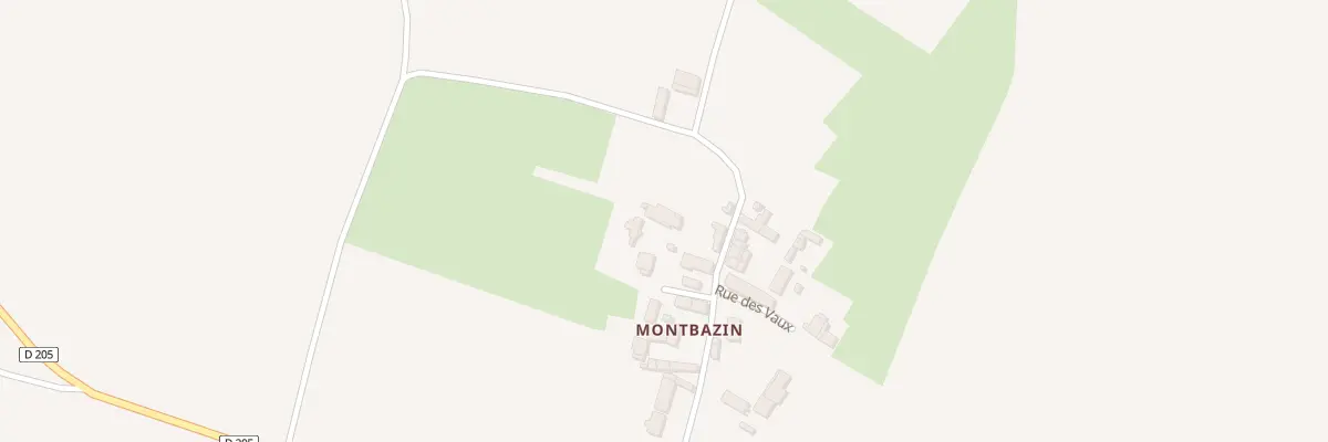 Plan du 17 Rue des Pentes de Montbazin à Courboin
