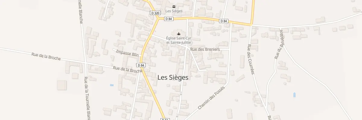 Plan du 4 Rue du Grand Champjoly aux Sièges