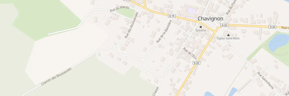 Plan du 8 Rue de la Bannière à Chavignon
