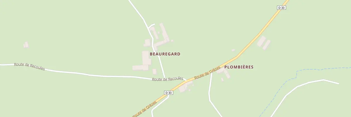 Plan du 5616 Beauregard à Saugues