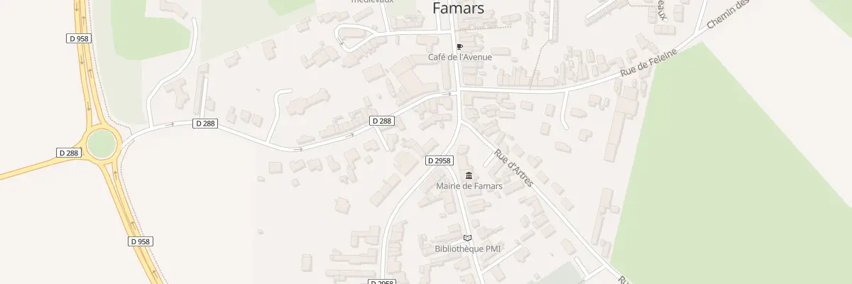 Plan du 160 Rue Roger Salengro à Famars