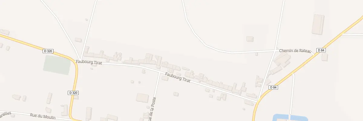 Plan du 26 Fg Tirat aux Sièges