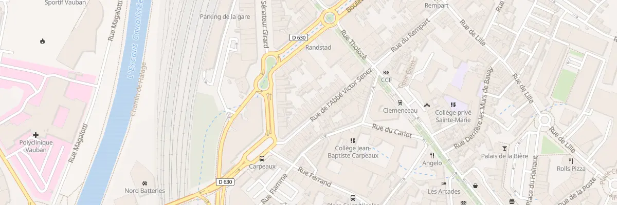 Plan du 13 Rue de l’Abbé Victor Senez à Valenciennes