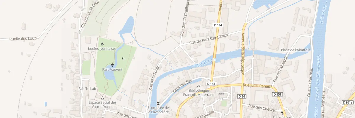 Plan du 8 Rue de la Forêt à Clamecy