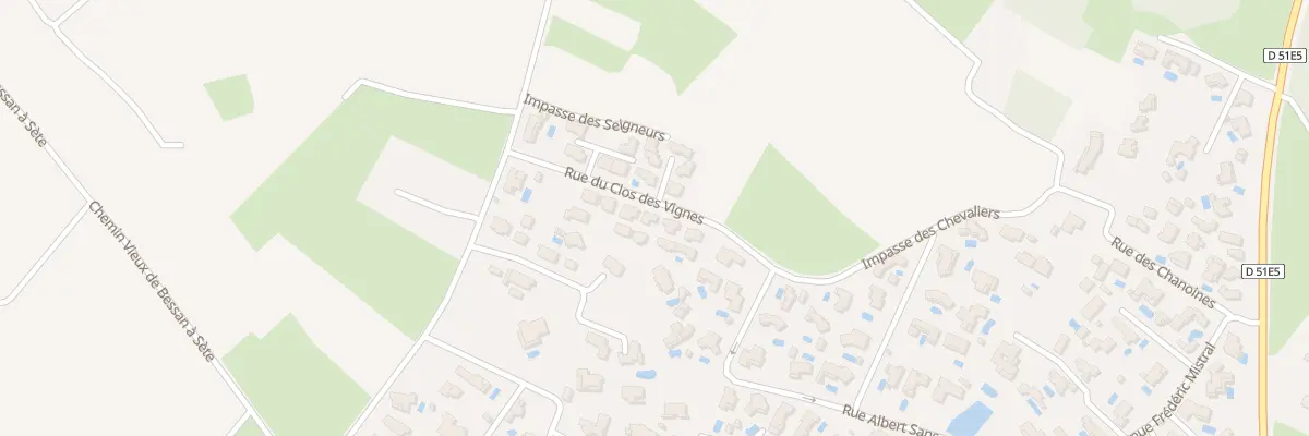 Plan du 20 Rue du Clos des Vignes à Marseillan