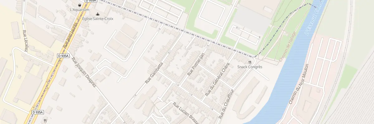 Plan du 19 Rue Pottier Jan à Valenciennes