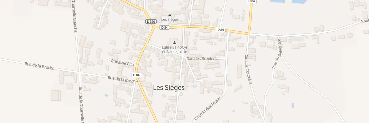 Plan du 1 Rue du Grand Champjoly aux Sièges