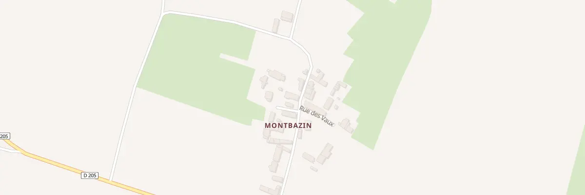 Plan du 15 Rue des Pentes de Montbazin à Courboin