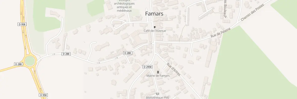 Plan du 154 Rue Roger Salengro à Famars