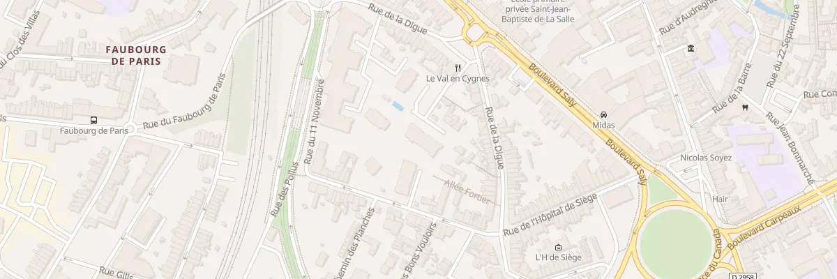 Plan du 49 Rue de la Digue à Valenciennes