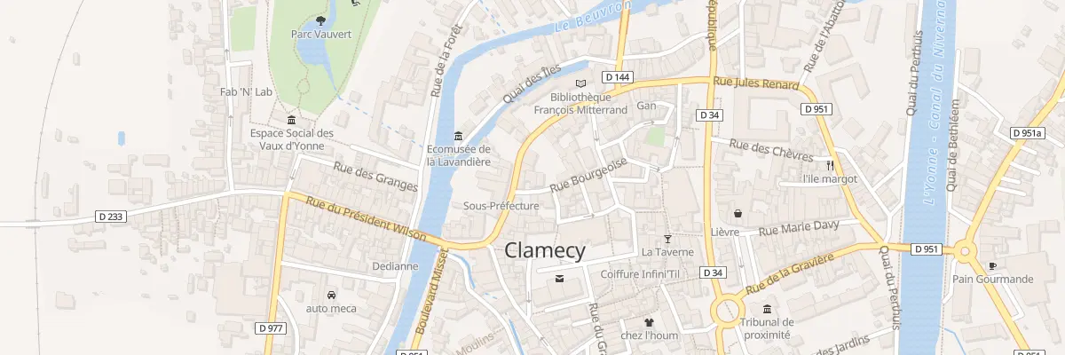 Plan du 10B Rue Bourgeoise à Clamecy