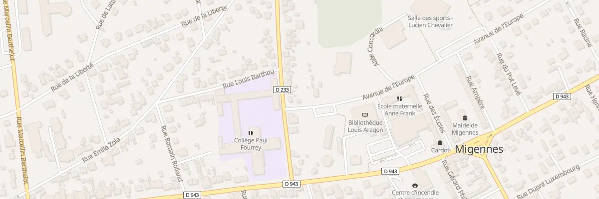 Plan du 8 Rue du 4 Septembre à Migennes