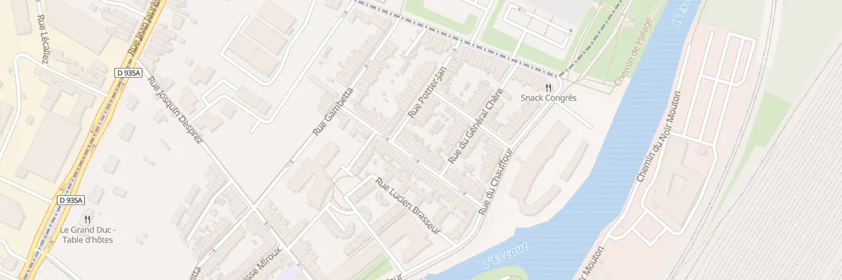 Plan du 30 Rue Duponchel à Valenciennes