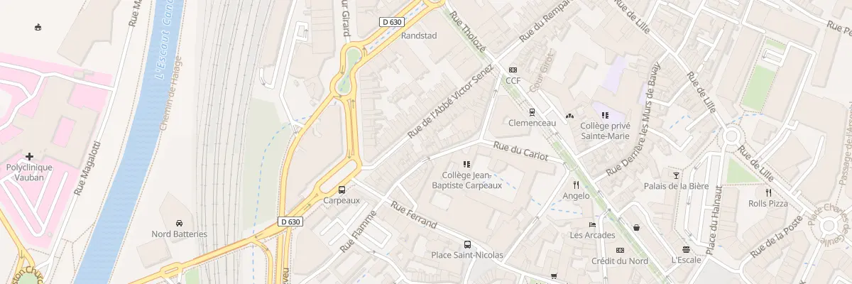 Plan du 18 Rue de l’Abbé Victor Senez à Valenciennes
