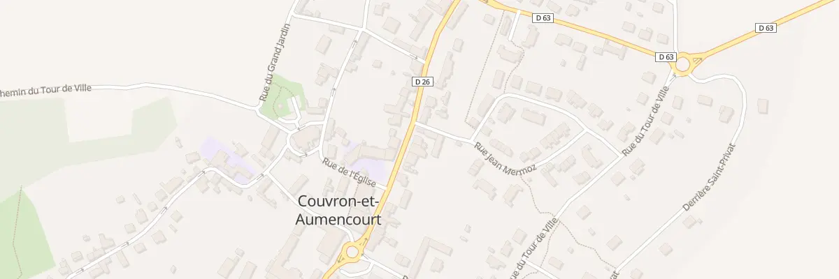 Plan du 38 Rue du Colonel Chépy à Couvron-et-Aumencourt