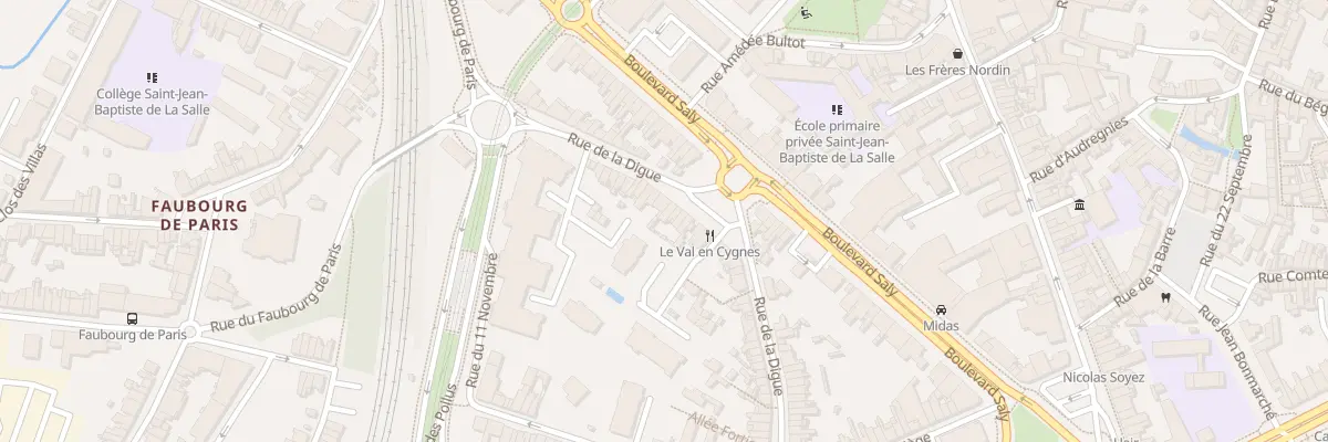 Plan du 59B Rue de la Digue à Valenciennes