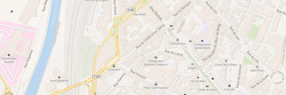 Plan du 20 Rue de l’Abbé Victor Senez à Valenciennes