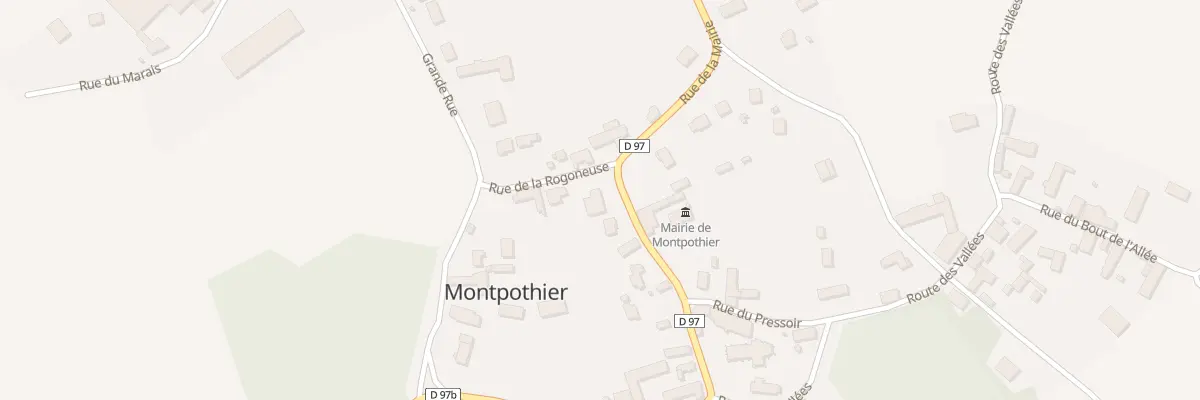 Plan du 75 Rue de la Mairie à Montpothier