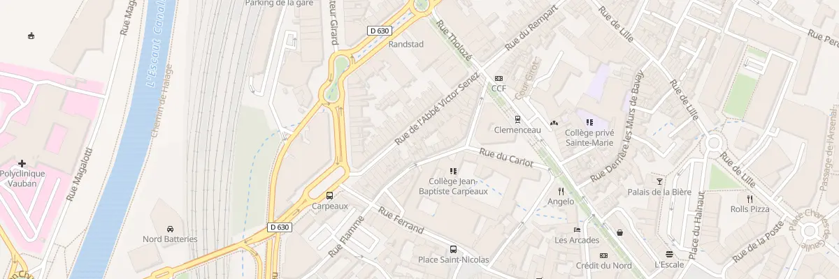 Plan du 22 Rue de l’Abbé Victor Senez à Valenciennes
