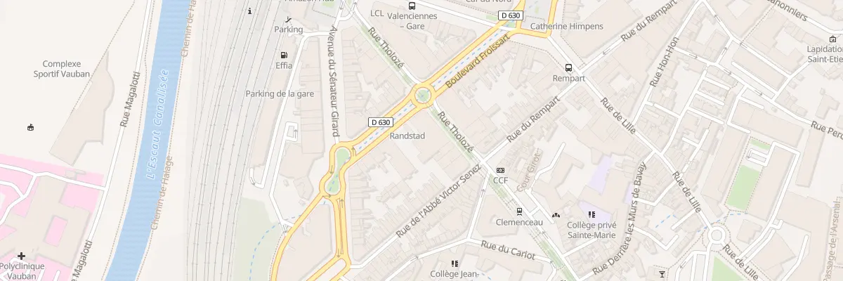 Plan du 12 Bd Froissart à Valenciennes