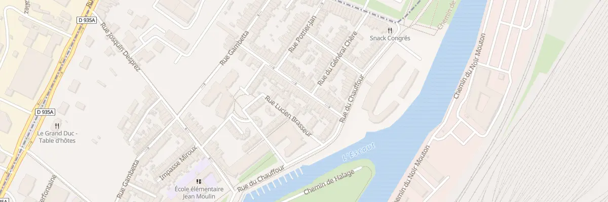 Plan du 21 Rue Duponchel à Valenciennes