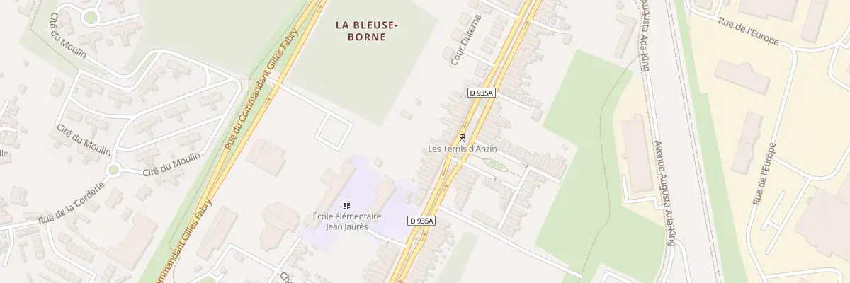 Plan du 294 Rue Jean Jaures à Anzin