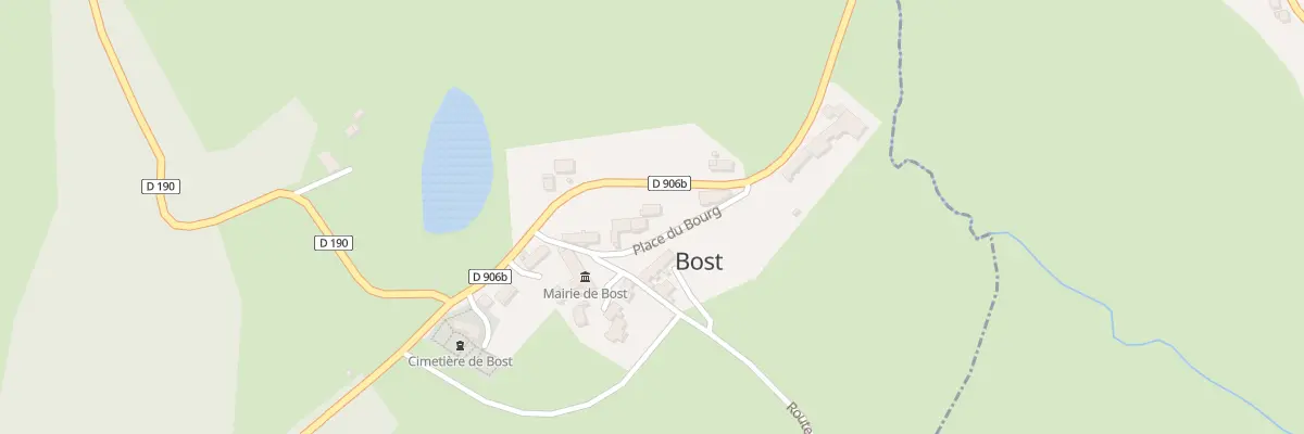 Plan du 5042 Le Bourg à Bost