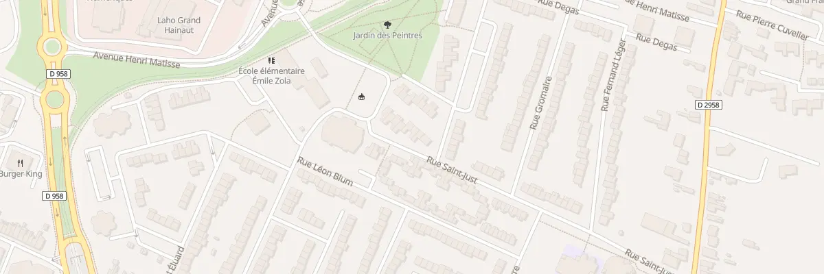 Plan du 34 Rue Saint-Just à Aulnoy-lez-Valenciennes