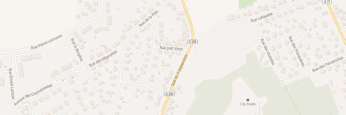 Plan du 1 Rue Joël Vinot à Migennes