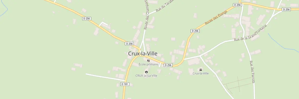 Plan du 2 Pl de la Résistance à Crux-la-Ville