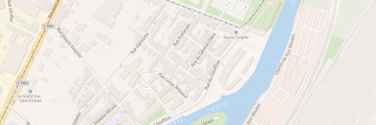 Plan du 18 Rue Duponchel à Valenciennes