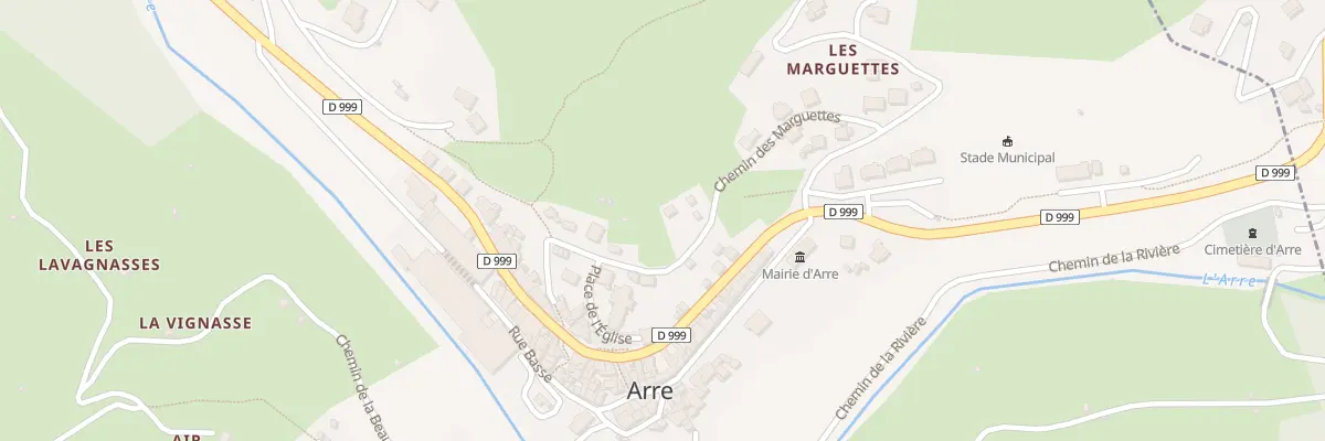 Plan du 5200 Les Marguettes à Arre