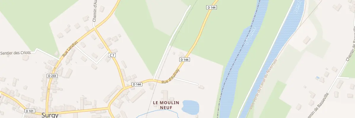 Plan du 7 Rue d’Aulnay à Surgy