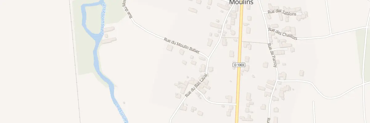 Plan du 2 Rue du Moulin Babet à Mézy-Moulins