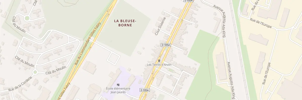 Plan du 302 Rue Jean Jaures à Anzin