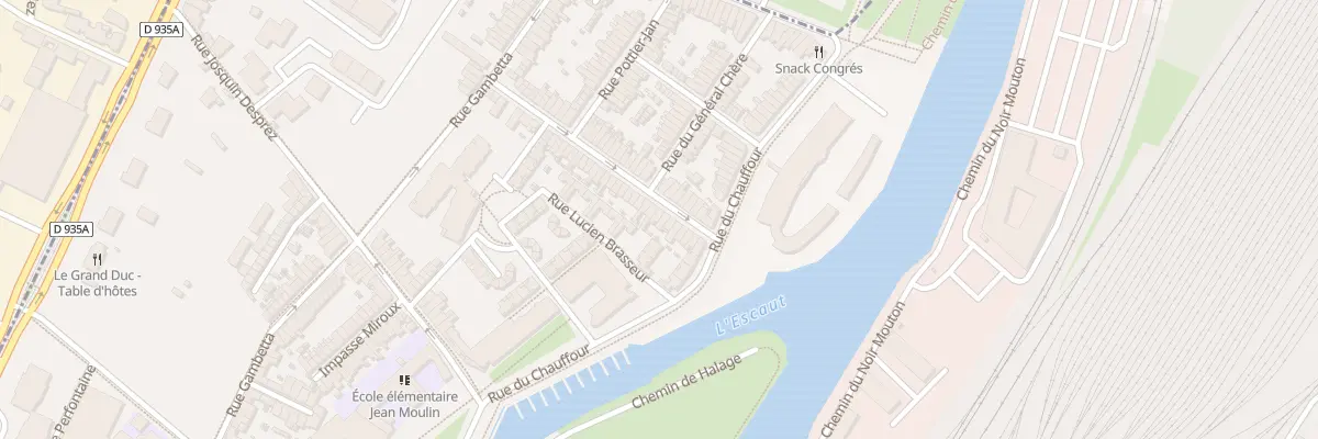 Plan du 13 Rue Duponchel à Valenciennes