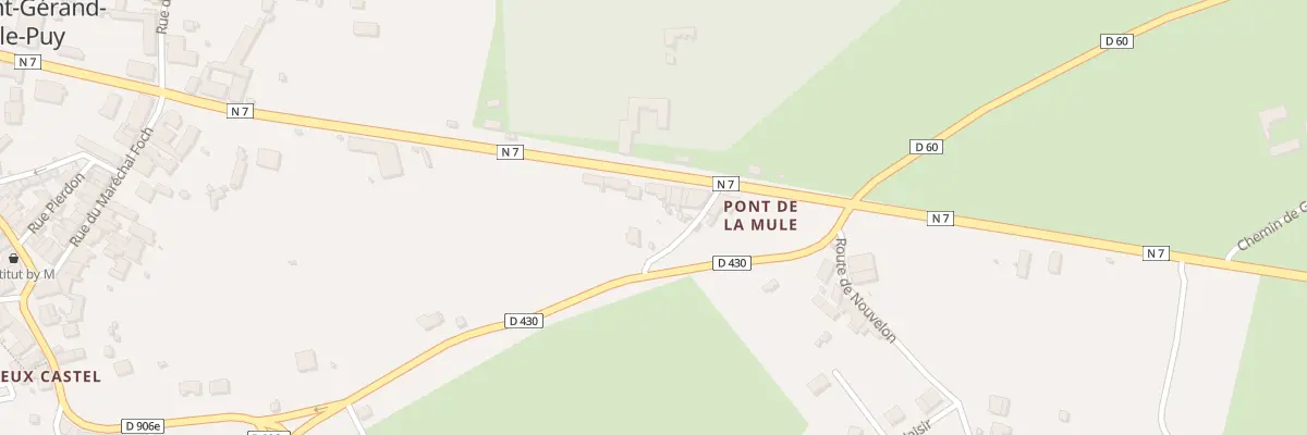 Plan du 16 Rte Nationale 7 à Saint-Gérand-le-Puy