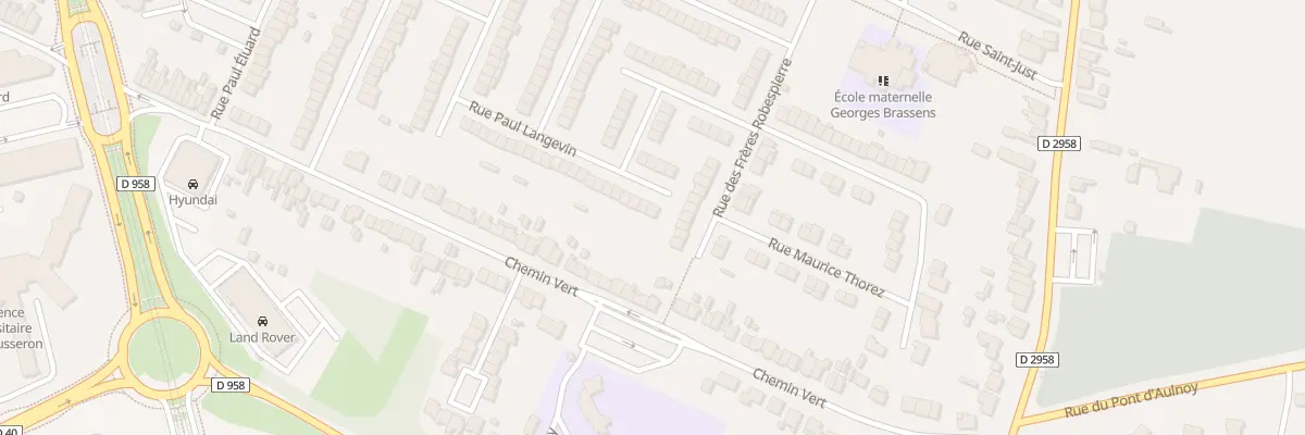 Plan du 76 Rue Paul Langevin à Aulnoy-lez-Valenciennes