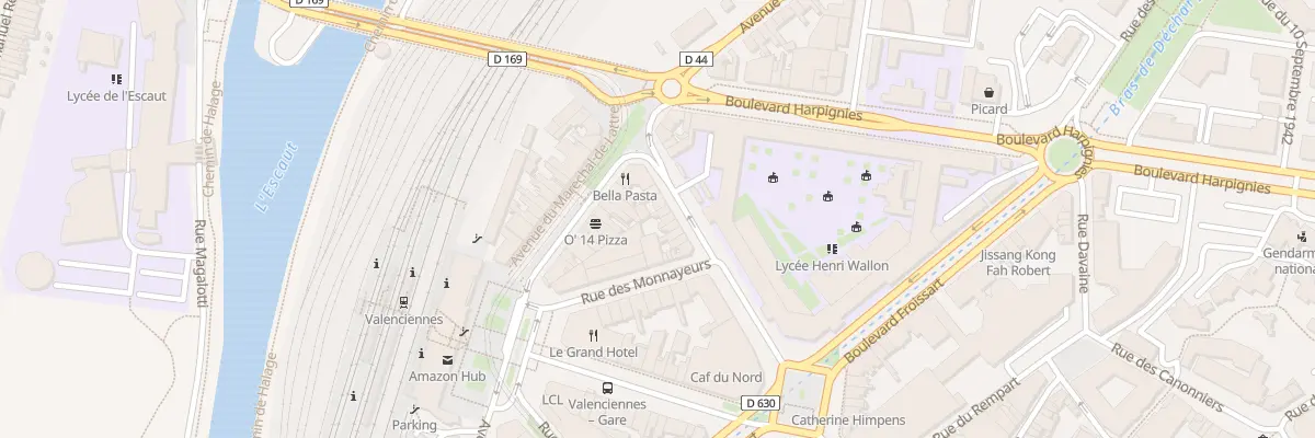 Plan du 7 Av du Maréchal Leclerc à Valenciennes