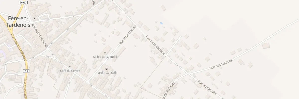 Plan du 22 Rue de la Verrerie à Fère-en-Tardenois
