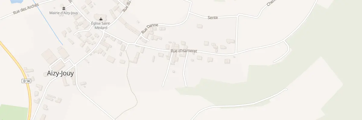 Plan du 14 Rue d’Hameret à Aizy-Jouy