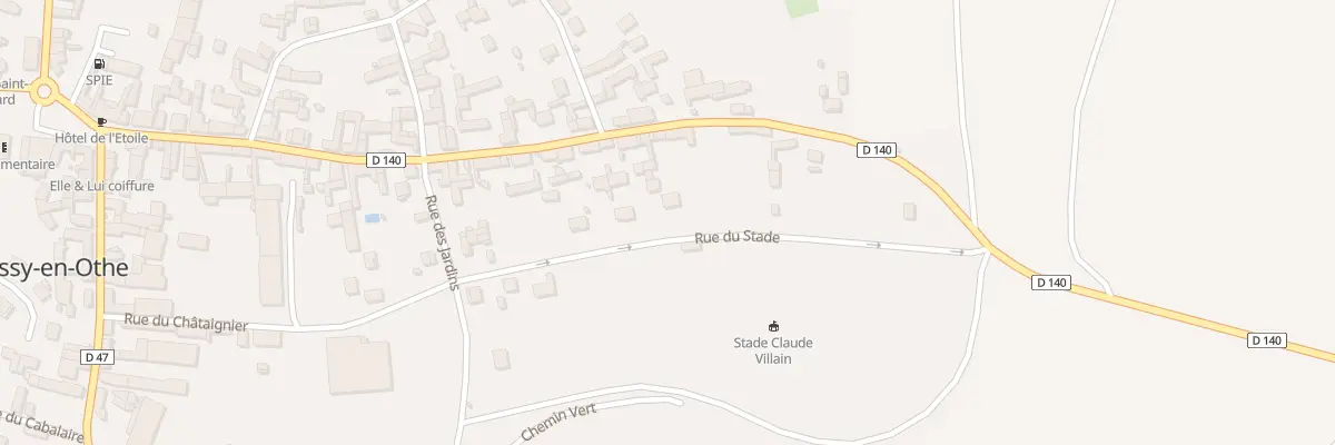 Plan du 18 Rue du Stade à Bussy-en-Othe